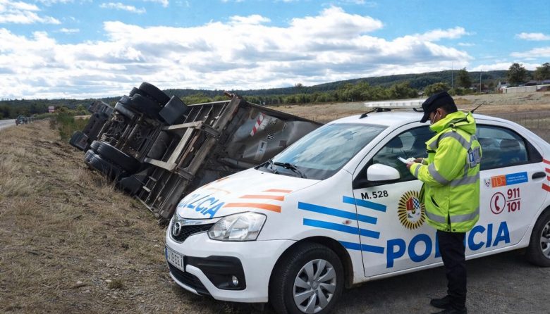 Accidente vial en la Ruta 3 a la altura de Tolhuin