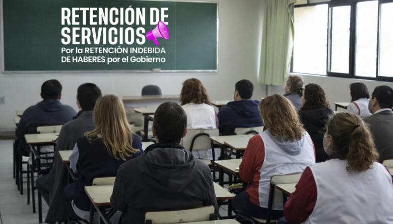 Sin Educación: docentes realizan retención de tareas por el pago tardío de haberes
