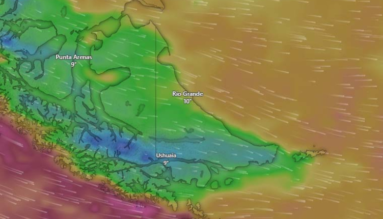 Anuncian vientos intensos y ráfagas de hasta 100 km/h en Río Grande