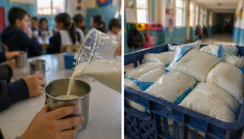 Suspenden el suministro de leche en los colegios de Río Grande y Tolhuin