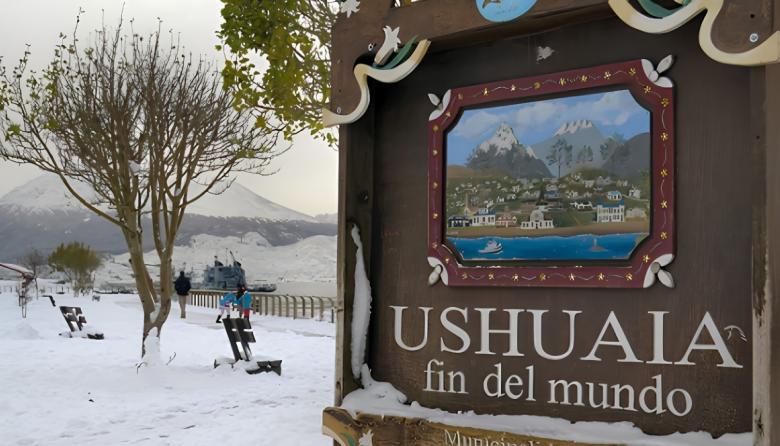 Nieve, agua nieve y frío extremo: así estará el clima en Tierra del Fuego durante toda la semana