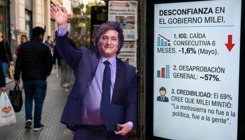 Desconfianza: la imagen del gobierno de Milei sigue deteriorándose