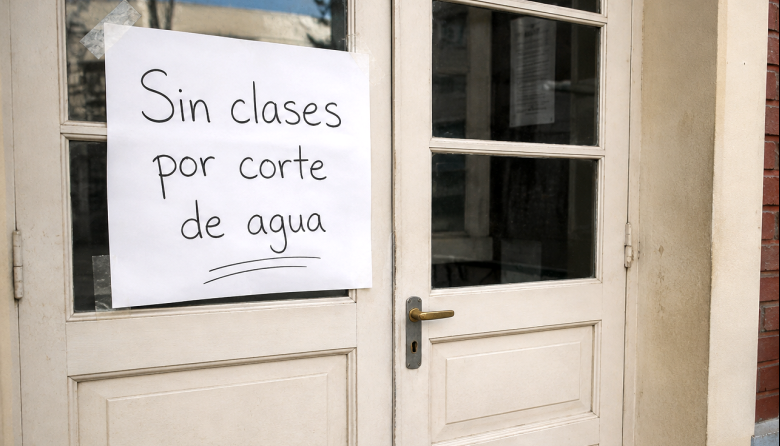 Suspenden las clases del turno mañana por los trabajos de reparación en la red de agua