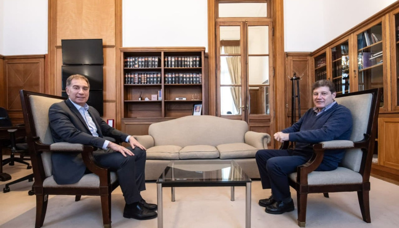Santilli recibió a Melella para discutir la reforma electoral