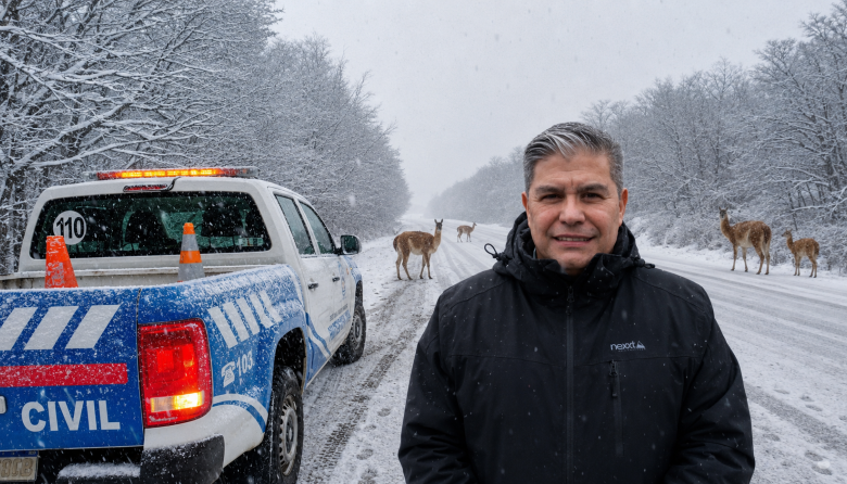 Hielo negro, guanacos y exceso de velocidad: la combinación que puede ser fatal