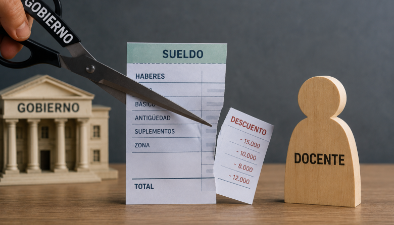 El Gobierno ratificó que descontará las desobligaciones docentes