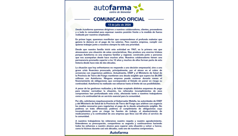 “Estamos con el corazón en la mano”: 202 empleados de Autofarma llevan dos meses sin cobrar