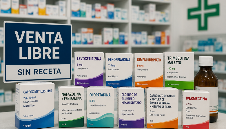 Diez medicamentos se venderán sin receta en todo el país