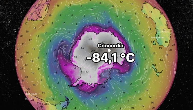 La base Concordia registró -84,1 °C, la temperatura más baja del planeta en 14 años