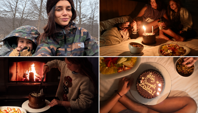Zaira Nara celebró sus 38 años en Ushuaia