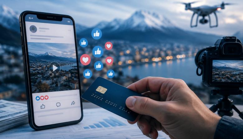 Ushuaia destina más de $55 millones para inundar las redes con videos de gestión