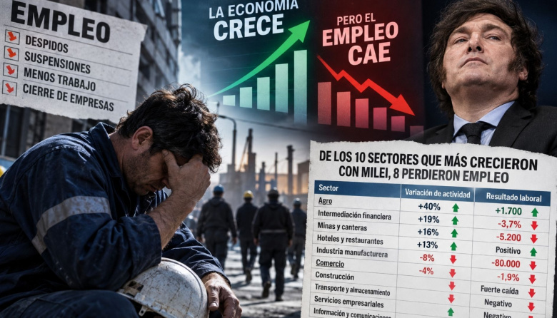 El Dato: 8 de los 10 sectores que más avanzaron con Milei perdieron empleo