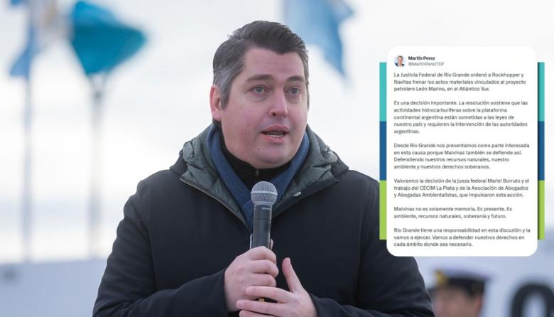 “Una decisión importante”: Martín Pérez destacó el freno de la Justicia Federal al proyecto inglés "León Marino"