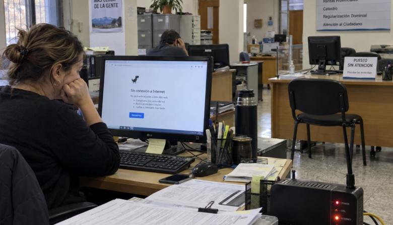 La falta de conectividad golpea a oficinas del Gobierno provincial