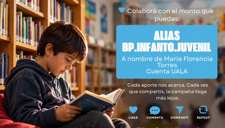 La Biblioteca Popular Infanto Juvenil necesita reunir $1,8 millones para sostener sus actividades
