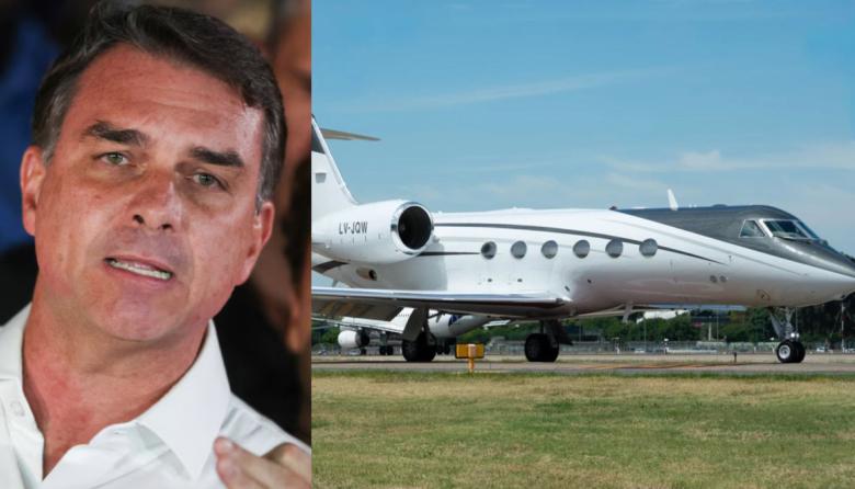 Flávio Bolsonaro escapó de Brasil en un avión privado desde Argentina