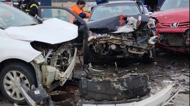 Impactante choque en la ruta 3 y D´agostini