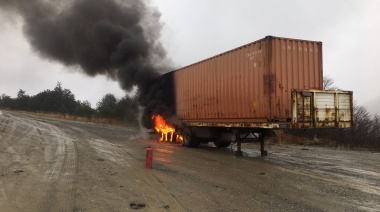 Se incendió un container en el Paso Garibaldi