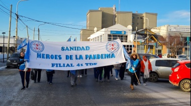 Después de la asamblea, los trabajadores del hospital se movilizaron
