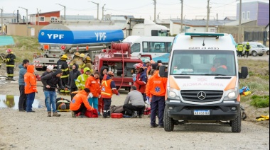 Se realizó un simulacro total en la Ruta Nacional N° 3