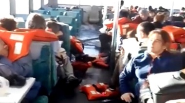 Se rompieron los vidrios de un catamarán por el fuerte temporal