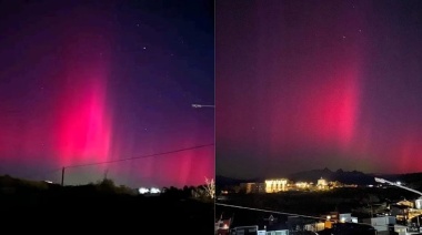 Vecinos de Ushuaia fascinados con las auroras australes