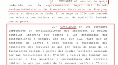 La Cámara de Comodoro Rivadavia ratifica que “no se corten los suministros de gas natural en TDF”