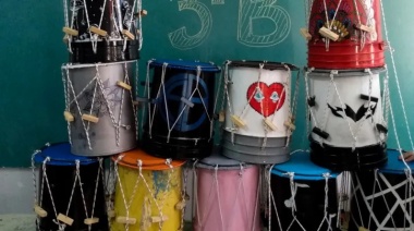 Mango, banana y kiwi, un taller de percusión