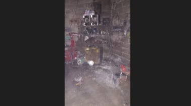 Un perro provocó un incendio en un lavadero