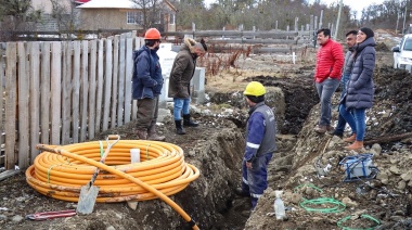 Avanzan con la extensión de la red de gas en el barrio 9 de Octubre