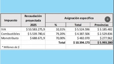 Las provincias pierden 5.000 millones de dólares en el presupuesto 2025