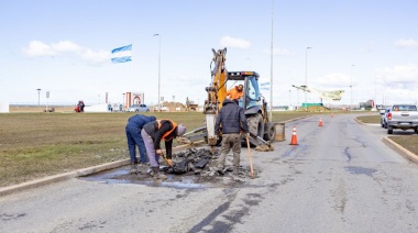 Comenzó la obra de remediación asfáltica de la Av. Héroes de Malvinas