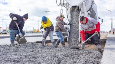 Inició la obra de repavimentación de la calle 25 de mayo