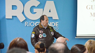 El héroe de Malvinas Owen Crippa brindó una charla en Río Grande