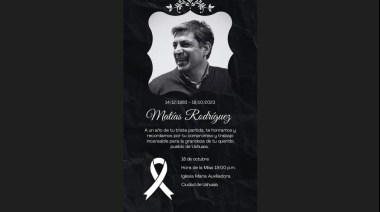 Habrá una misa en Ushuaia a un año de la muerte del senador Matías Rodríguez