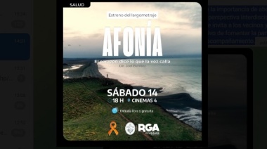 Se estrena el largometraje "Afonía" en el cine de Río Grande
