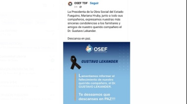 La hija del profesional rechazó condolencias de la presidenta de OSEF
