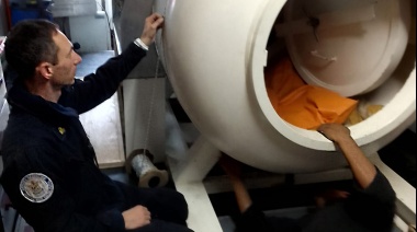 La Armada Argentina realizó el mantenimiento del centro hiperbárico de la Base Carlini