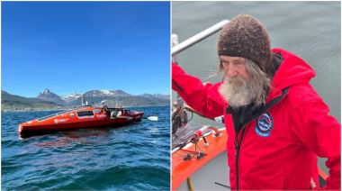 Dura travesía del cura de 73 años que viaja solo en un bote y pesca para sobrevivir