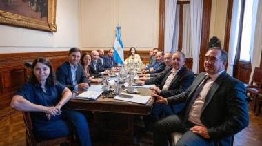 Pablo Blanco participó de la reunión del Senado junto a Villarruel y Francos