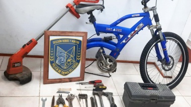 Recuperan varios elementos robados en el Barrio Perón