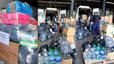 Llegó a Bahía Blanca el camión con ayuda del comercio de Río Grande