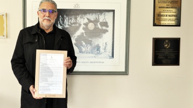 Río Grande reconoció la labor de Miguel Vázquez, la voz que honra a los veteranos de Malvinas