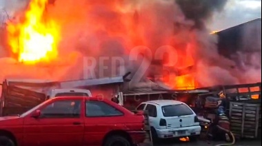 Incendio en vivienda cerca del Colegio Sobral