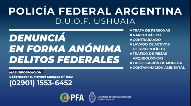 Promueven las denuncias anónimas de delitos federales