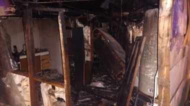 Incendio en el barrio Escondido con una mascota afectada