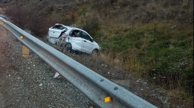 Despiste seguido de vuelco en la Ruta 3: dos personas hospitalizadas en Tolhuin