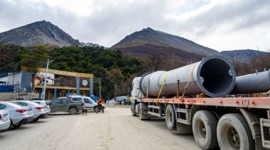 Comenzó la colocación de los primeros postes para el nuevo medio de elevación del glaciar Martial
