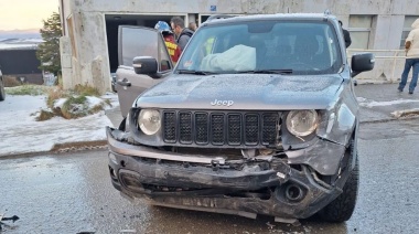 Una mujer debió ser asistida luego de un choque