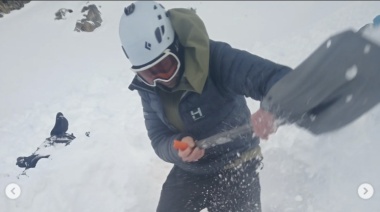 Dos excursionistas fueron rescatados tras quedar enterrados por una avalancha en el Valle del Humo